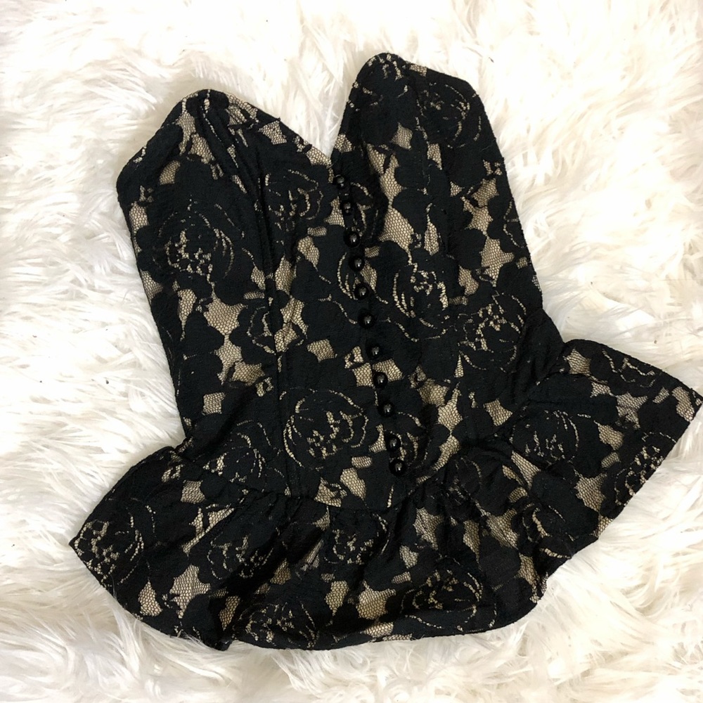 Charlotte Russe lace corset top